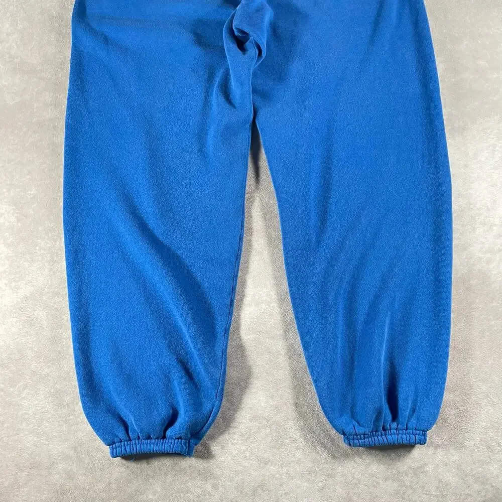 90s Hanes Soft Cozy Baggy Blue Sweatpants 30-32 Made in USA Sportsweat Athletic
